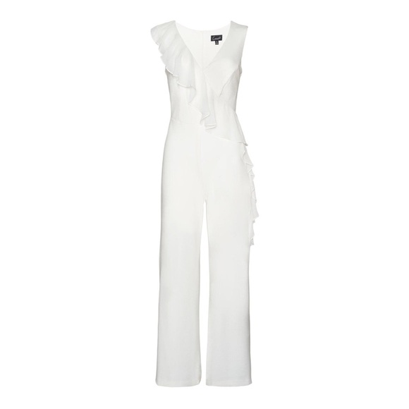 CONNECTED Apparel SARA IVORY JUMPSUIT - Picture 2 of 11